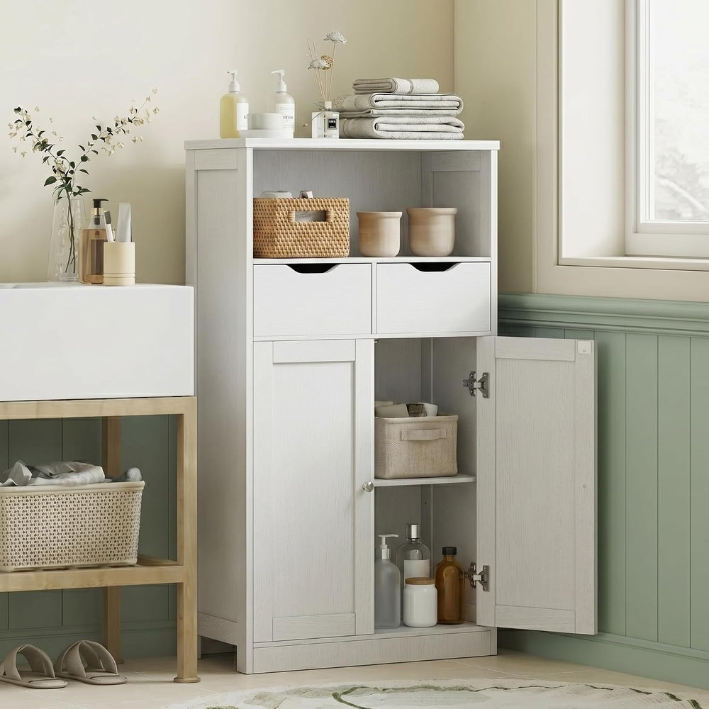 Vongrasig Bathroom Storage Cabinet, 42.5" H Freestanding Floor Cabinet