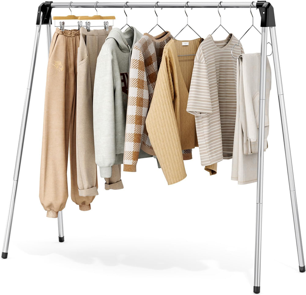 TOOLF 55" Stainless Steel Collapsible Clothes Drying Rack