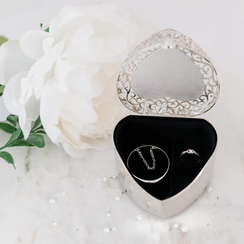 Cherished Moments Memorial Filigree Heart Jewelry Box, Sympathy Gift