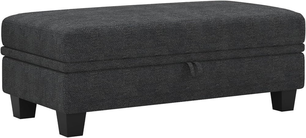 Belffin 45.9" Storage Ottoman Bench Oversized Ottoman for Footrest Uphol...