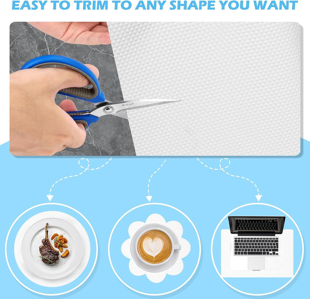 Drawer Liners, Waterproof Shelf Liner, Anti-Slip Non-Adhesive BPA Free Kitche...