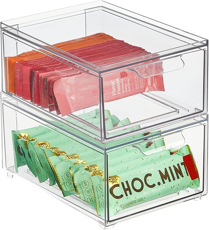 mDesign Stackable Storage Containers Box
