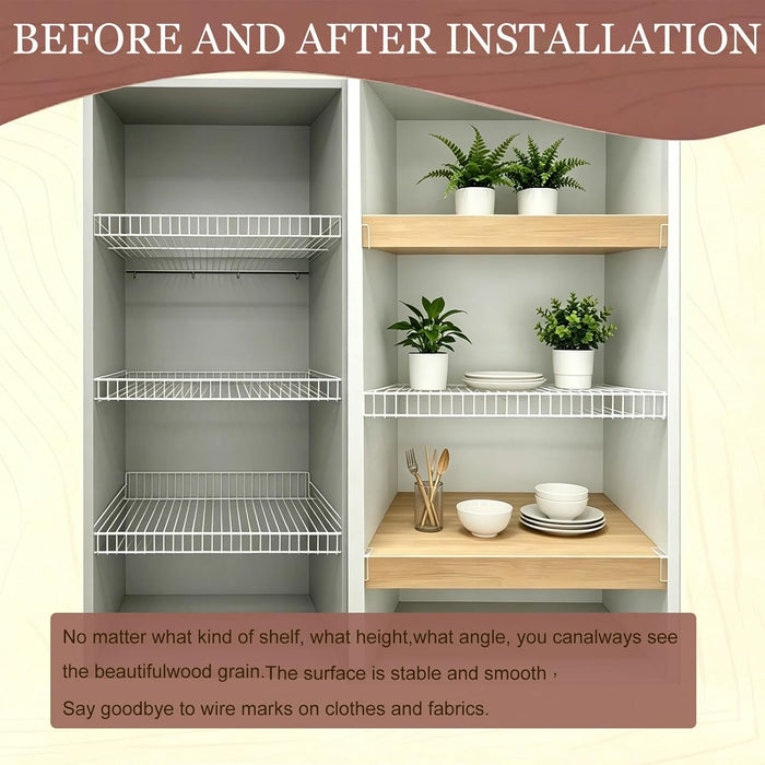 Wire Rack Cover for Garage Shelves 29x9x2in White 5pcs Wire Rack Cover Heavy Duty,Non-Slip Wire Shelf Covers for Improved Durability and Shelf Organization