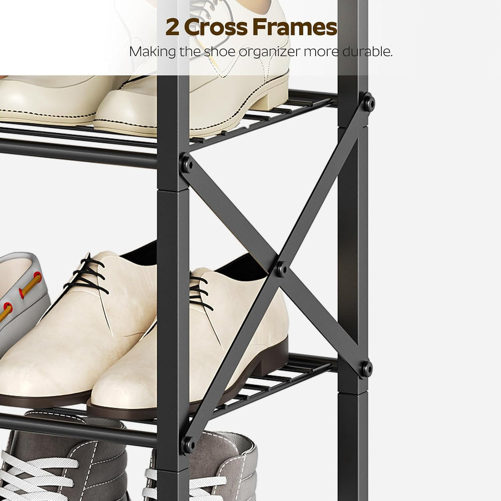 YATINEY 5-Tier Shoe Rack, Shoe Storage for Entryway and Closet, Free Standing...