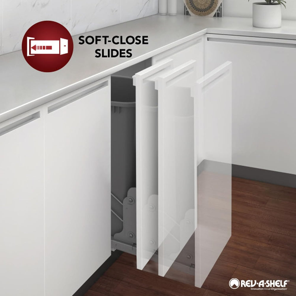 Rev-A-Shelf Pullout Bakeware Organizer w/Soft-Close, Min Opening 5.5" Wide