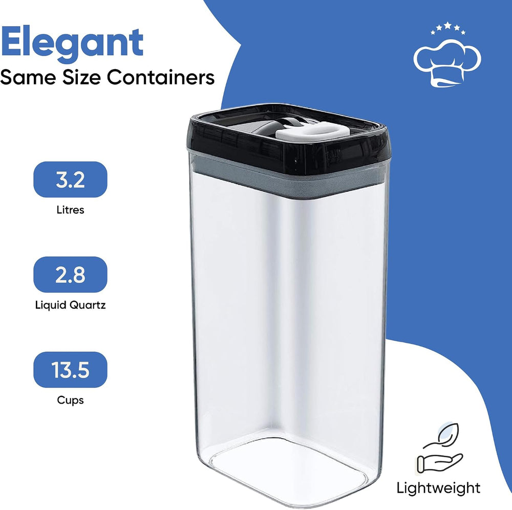 Chef's Path Airtight Food Storage Boxes with Labels - Kitchen Storage - F...