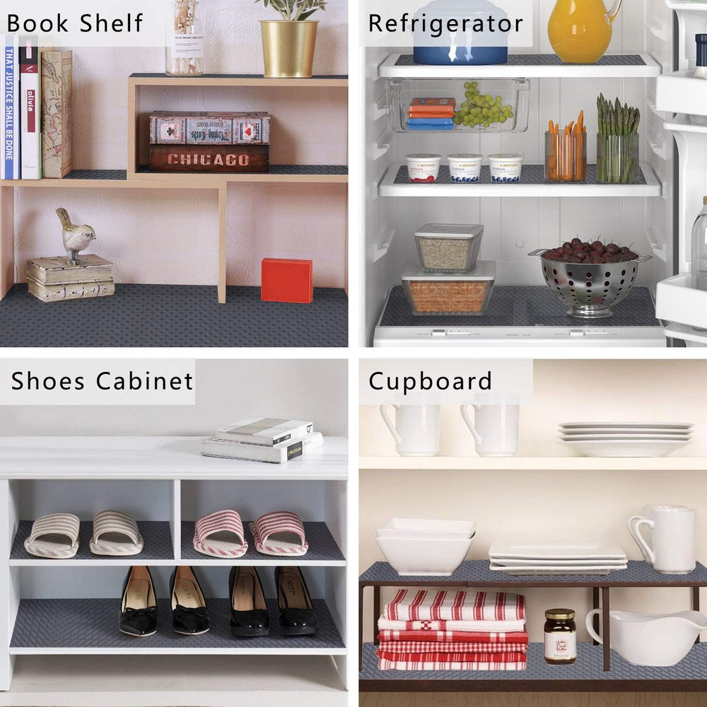 Kitchen Shelf Liner Drawer Liner, 17.5"W x 393.7"L Non Adhesive Cab...