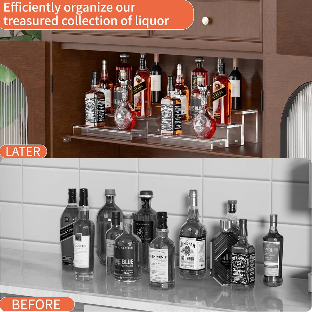 JUESHA 3 Tiers Bar Shelves for Liquor Bottles (Patent: D1076520S)