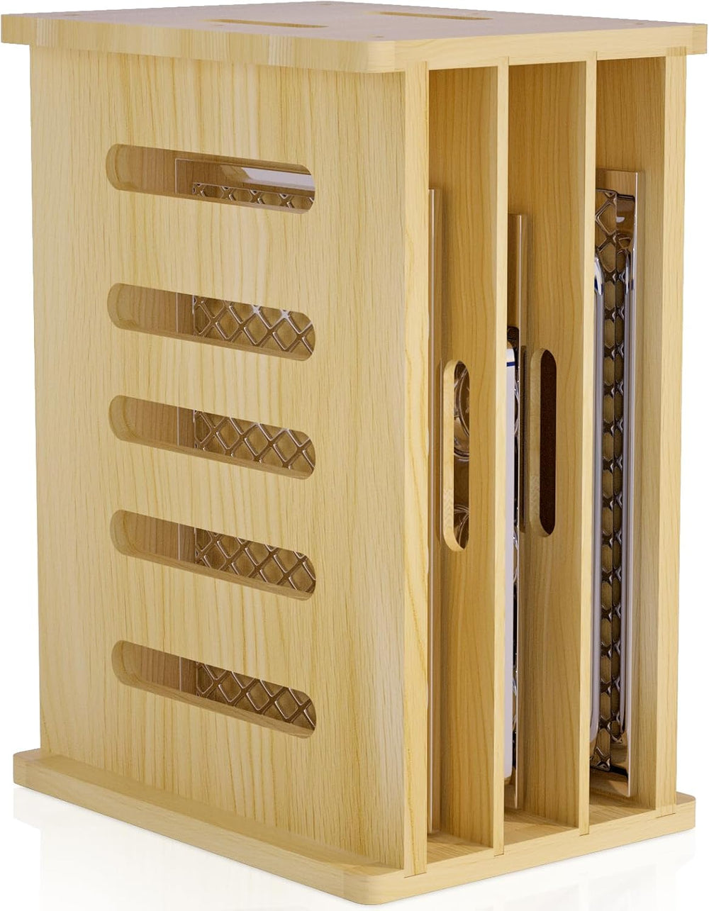 4 Tier Wooden Tray Dividers for Cabinets