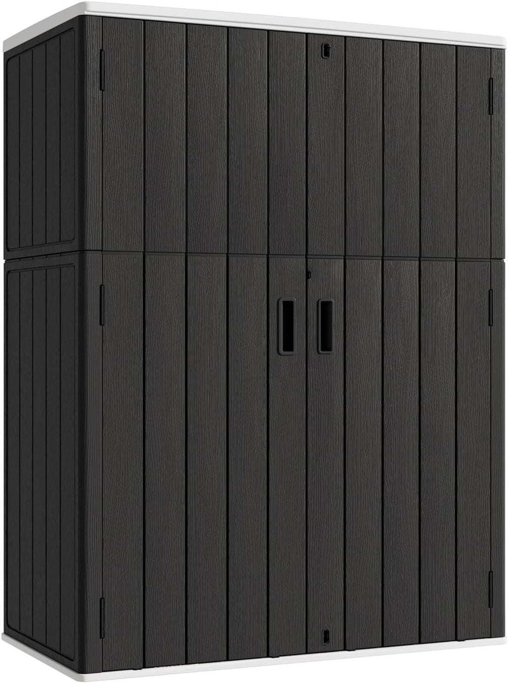 KINYING Outdoor Vertical Storage Shed,57 Cu.ft Outdoor Storage Cabinet Waterp...