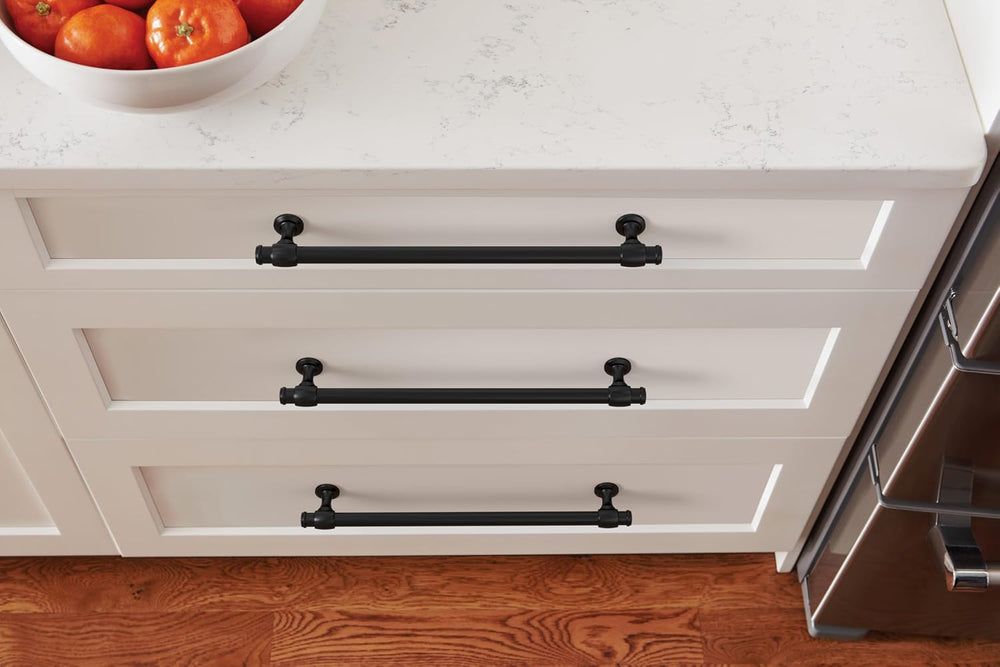 Amerock 10-1/16" Winsome Matte Black Drawer Pull
