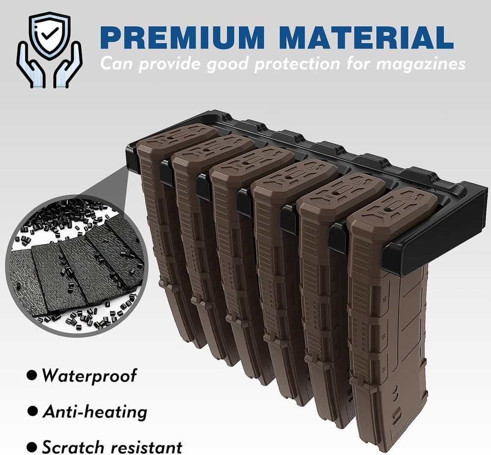 Aoanoko PMAG Rack Wall Mount,Mag Holder|AR Magazine Hodler|Wall Mount Display...