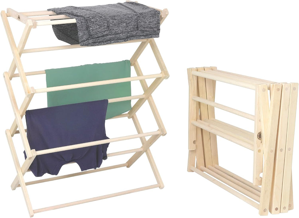 Premium American Maple Clothes Drying Rack - Handcrafted in Pennsylvania - So...