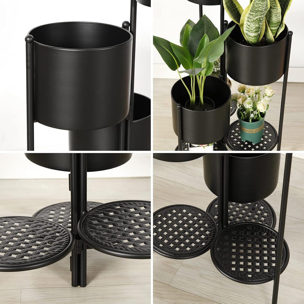 Corner Plant Stand Indoor Metal, 6 Tier 6 Potted Outdoor Flower Pot Stands Ho...