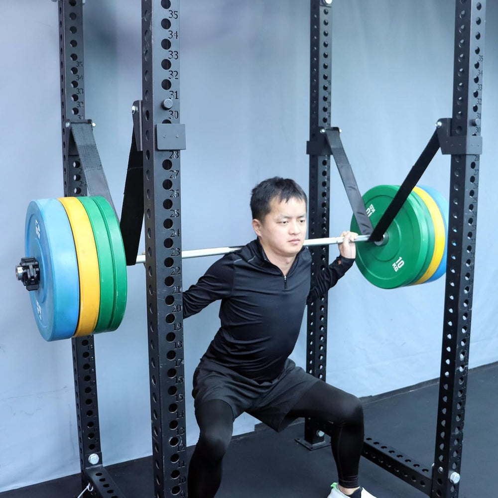 MARLANG Power Rack Attachments Safety Straps Squat Rack Attachments Fit 3x3 P...