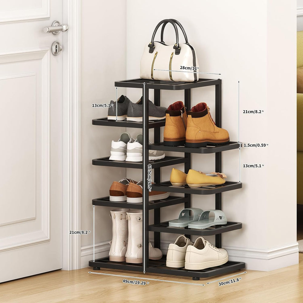 5-Tier Shoe Rack for Entryway,Metal Shoe Organizer, Large Capacity Shoe Stora...
