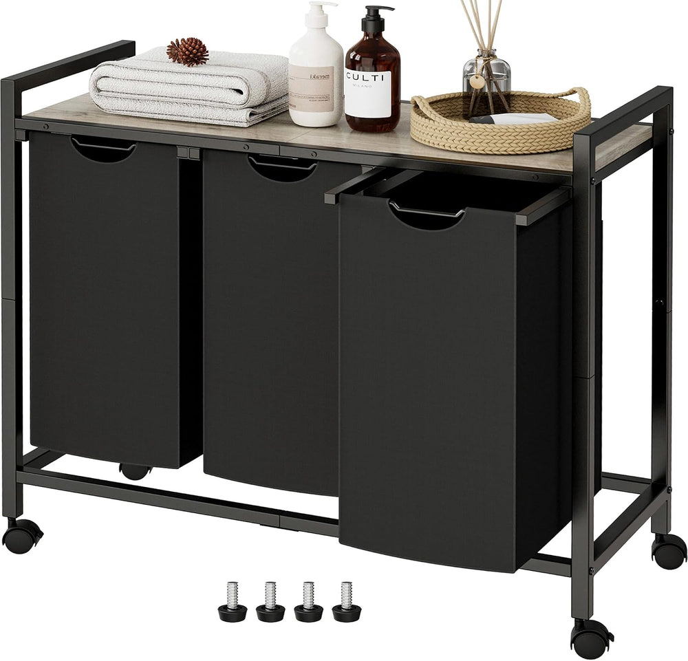 Laundry Hamper, Laundry Basket, Laundry Sorter with 2 Pull-Out and Removable ...