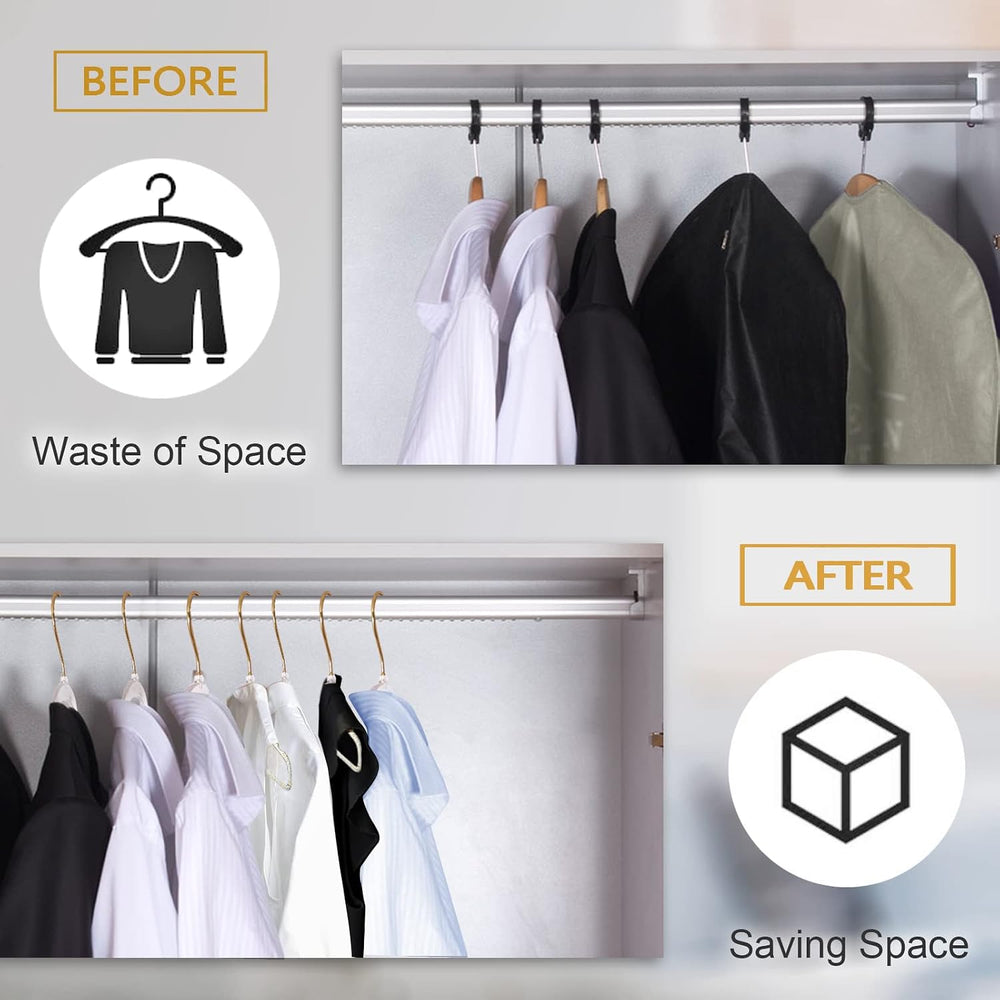 VSV stoage Clear Clothes Hangers 16", 40 Pack Plastic Coat Hanger for Ad...