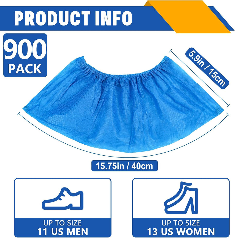 900 Pack(450 Pairs) Shoe Covers Disposable, Non-woven Fabric Shoes Covers