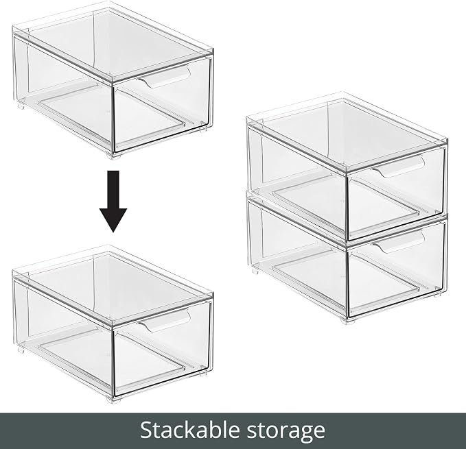 mDesign Stackable Storage Containers Box
