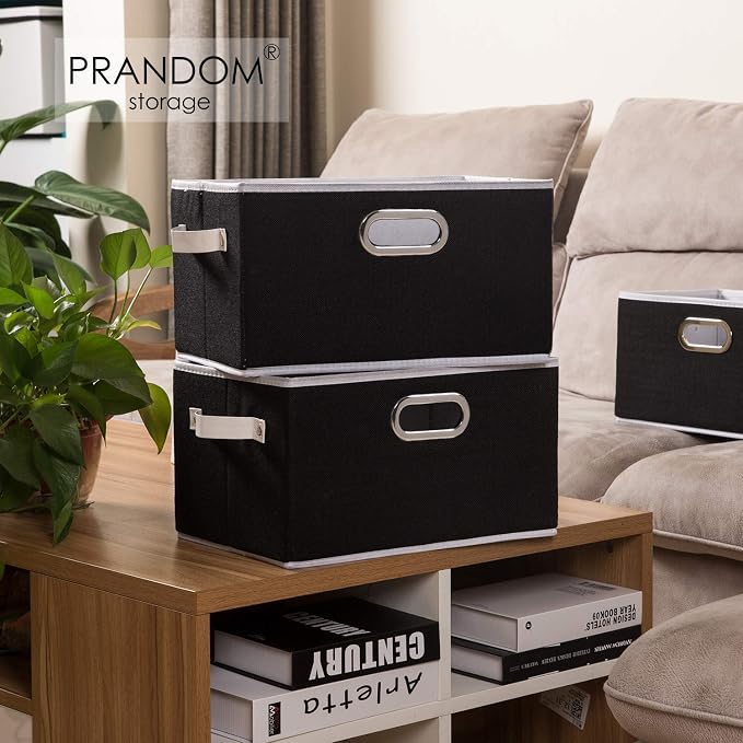PRANDOM Large Collapsible Storage Bins