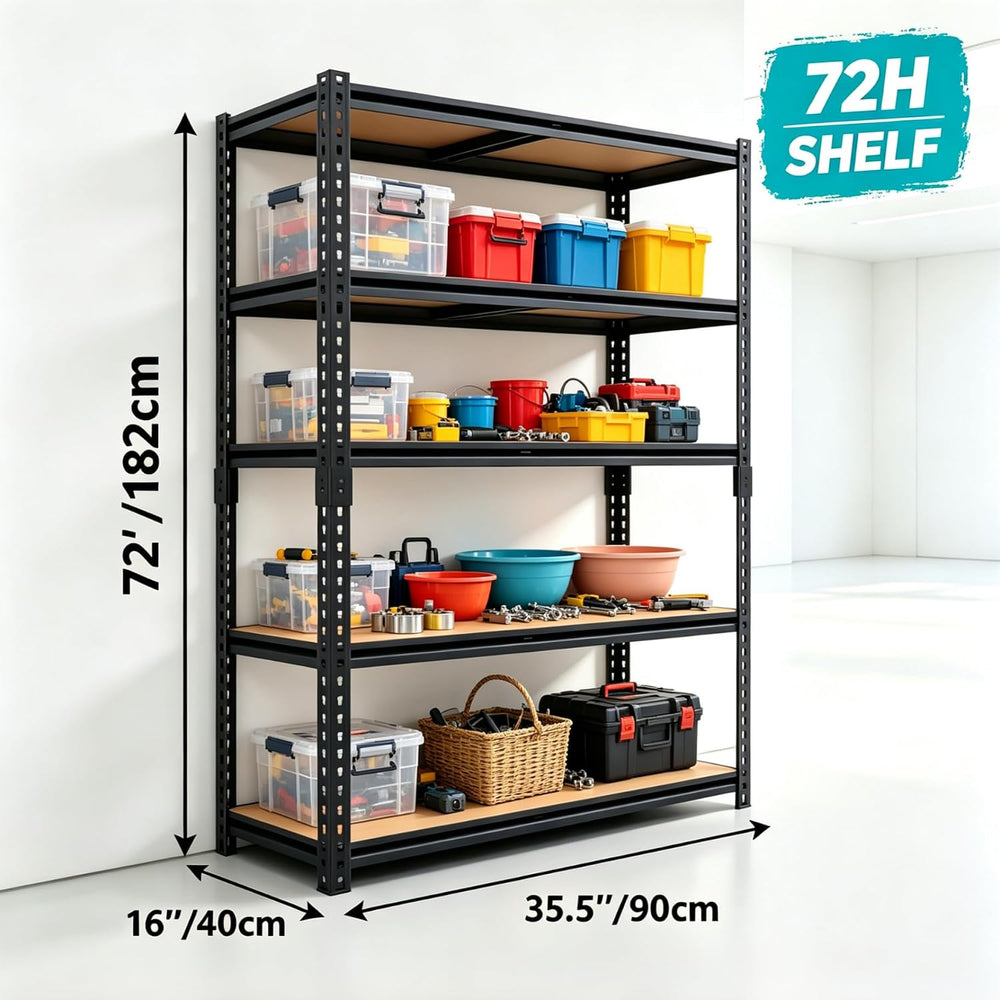 Garage Shelving Units Shelves for Garage Storage Shelf 72" x 36" x ...