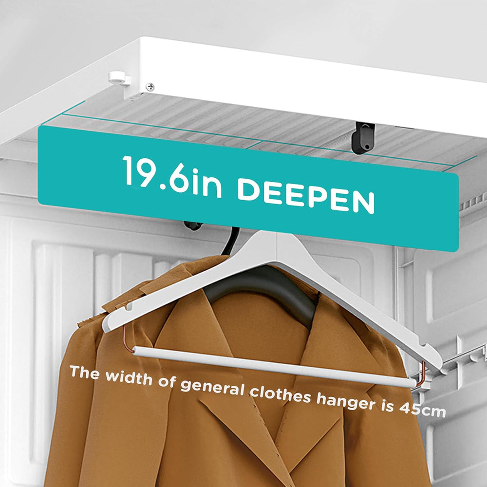 ANTBOX Portable Wardrobe Closet Storage Organizer for Clothes,Transparent Doo...