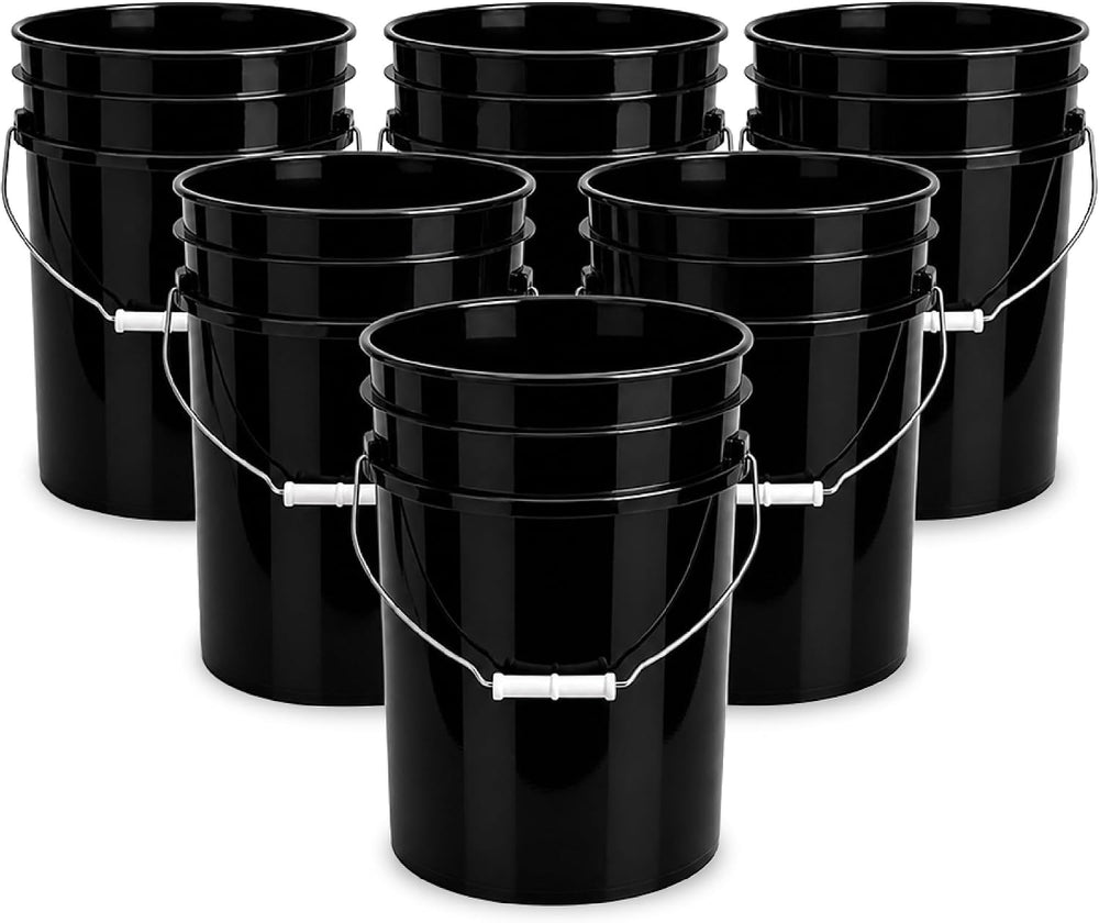 ePackageSupply 5 Gallon Bucket - Food Grade Bucket Lid Not Included, Black