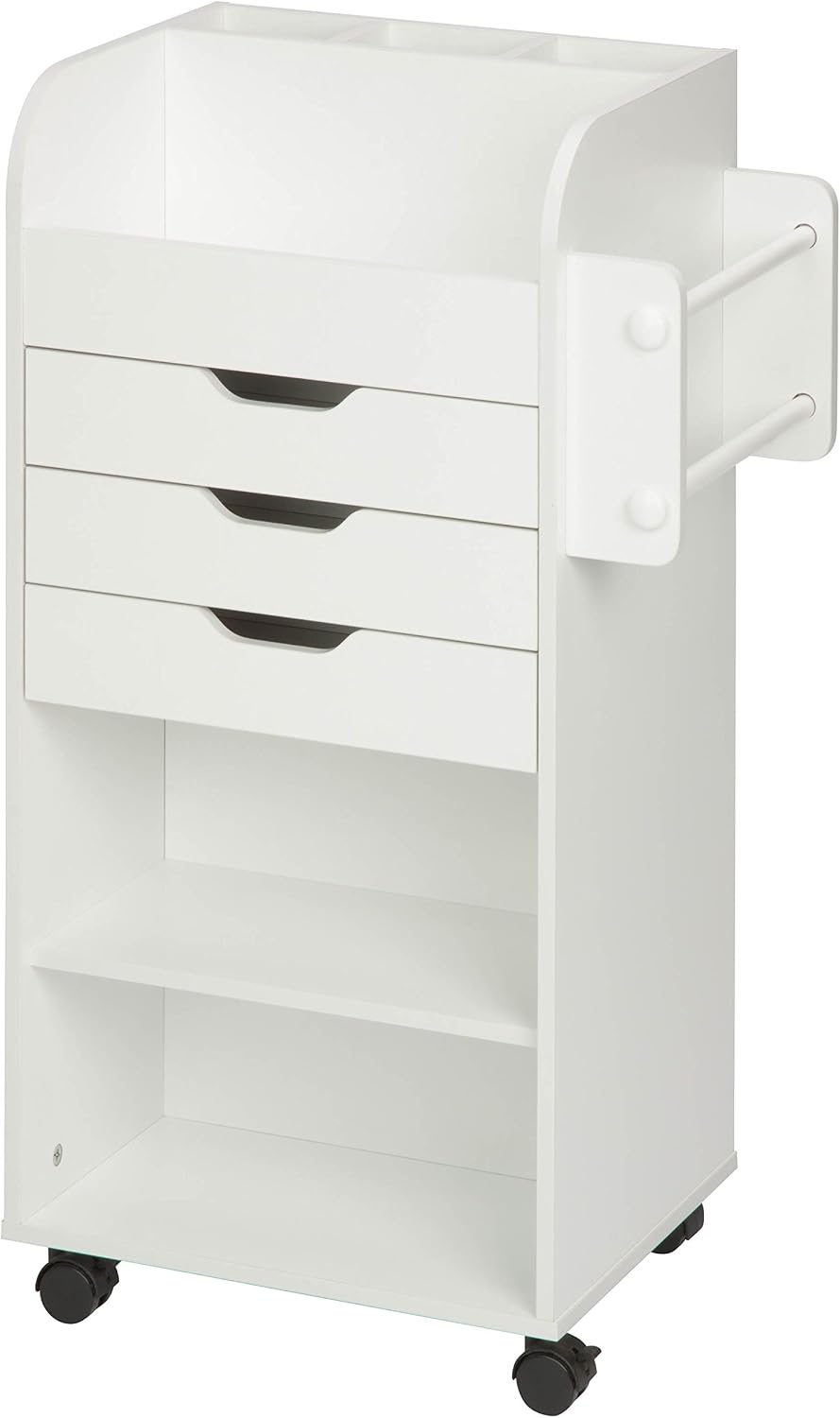 Honey-Can-Do Deluxe Rolling Craft Storage Cart with Locking Wheels | Organize...