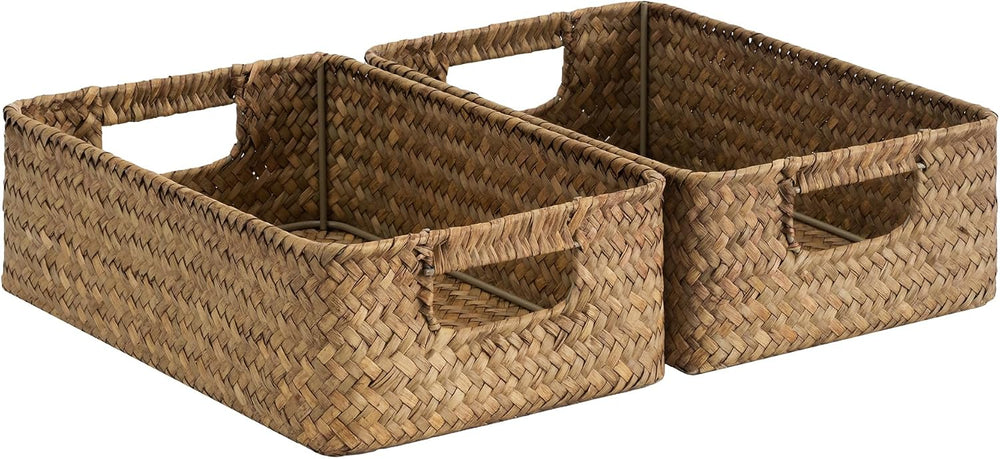 StorageWorks Wicker Baskets for Storage, Woven Baskets for Organizing