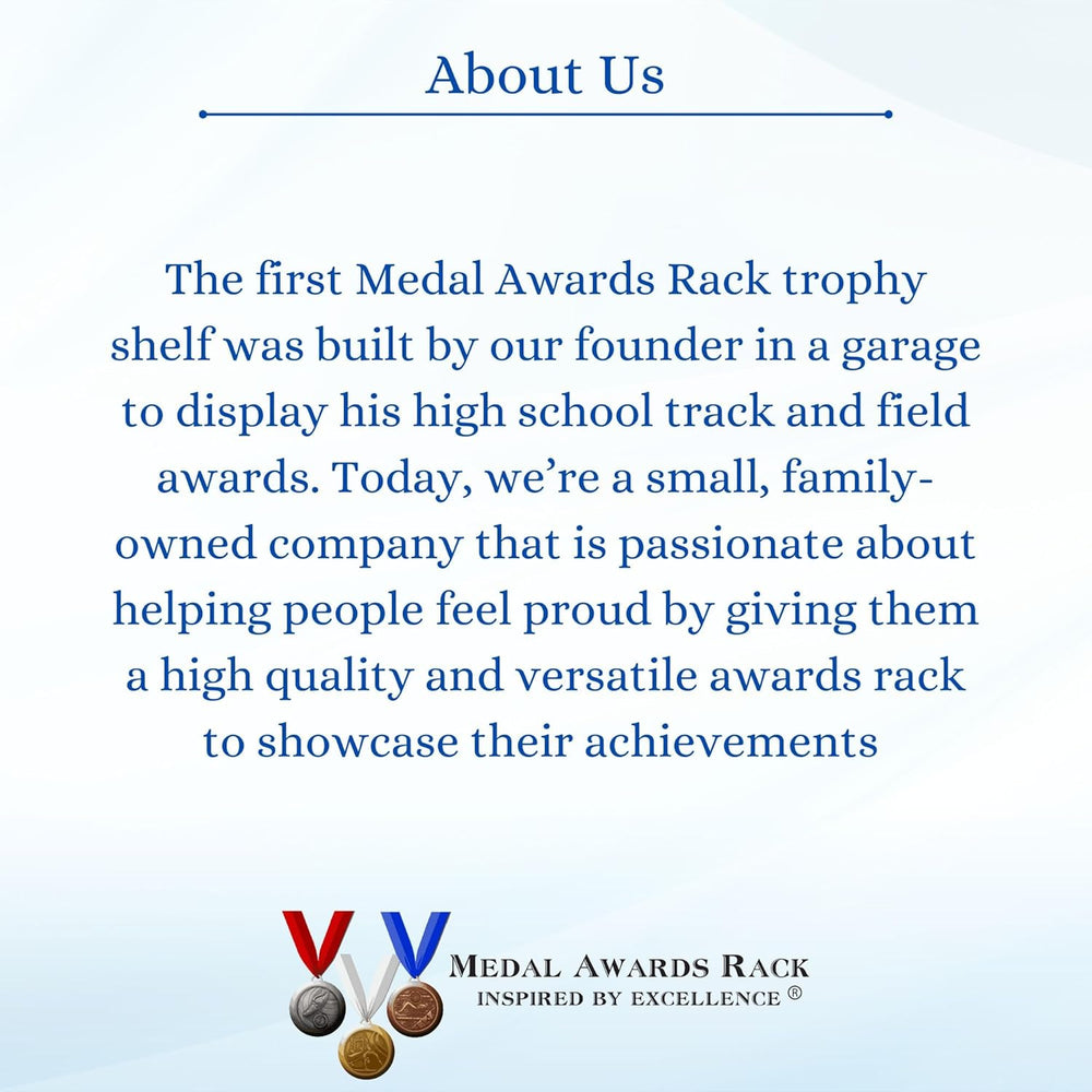MedalAwardsRack 3ft- Ultimate Medal Hanger Display and Trophy Shelf - Multi-S...