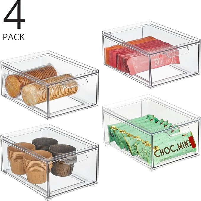 mDesign Stackable Storage Containers Box