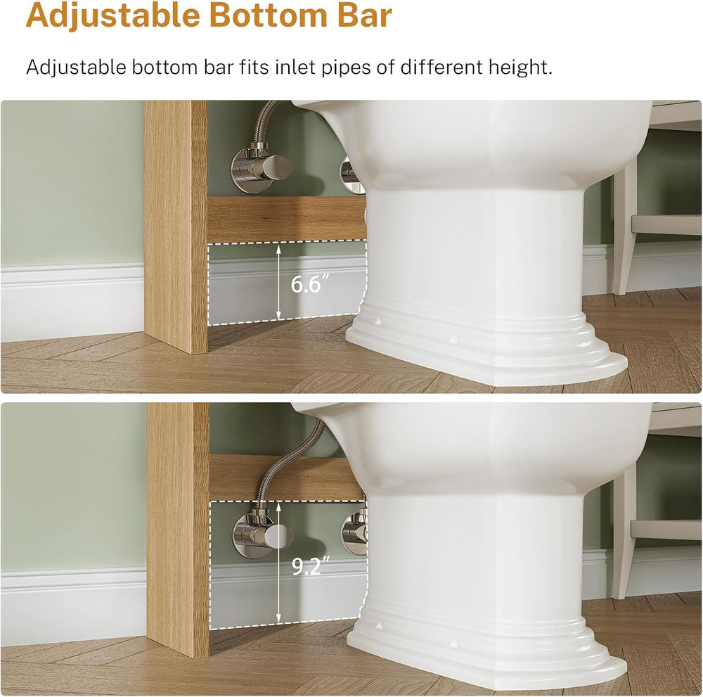 TEENFON Arched Over The Toilet Storage Cabinet, Bathroom Storage Cabinet
