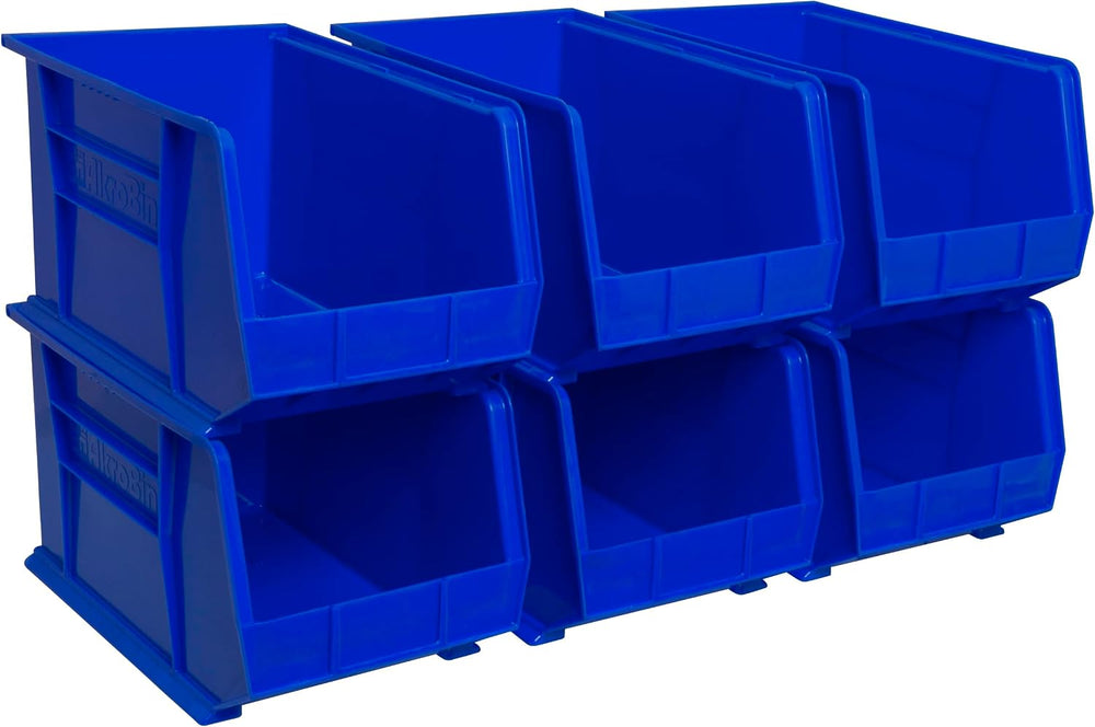 Akro-Mils 30260 AkroBins Plastic Storage Bins, 18"x11"x10", Bl...
