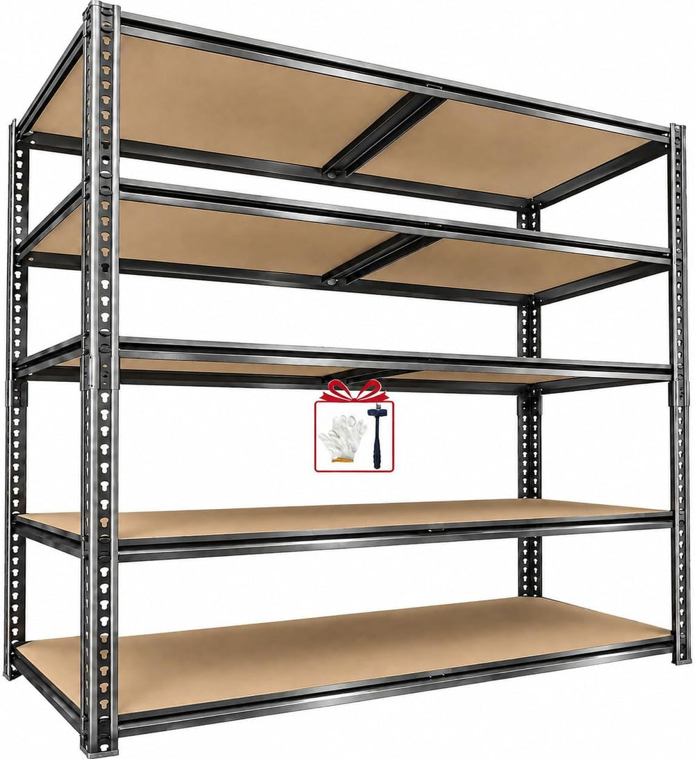 Garage Shelving๏ผ5-Tier Adjustable Storage Shelves,3080LBS Capacity Heavy Duty...