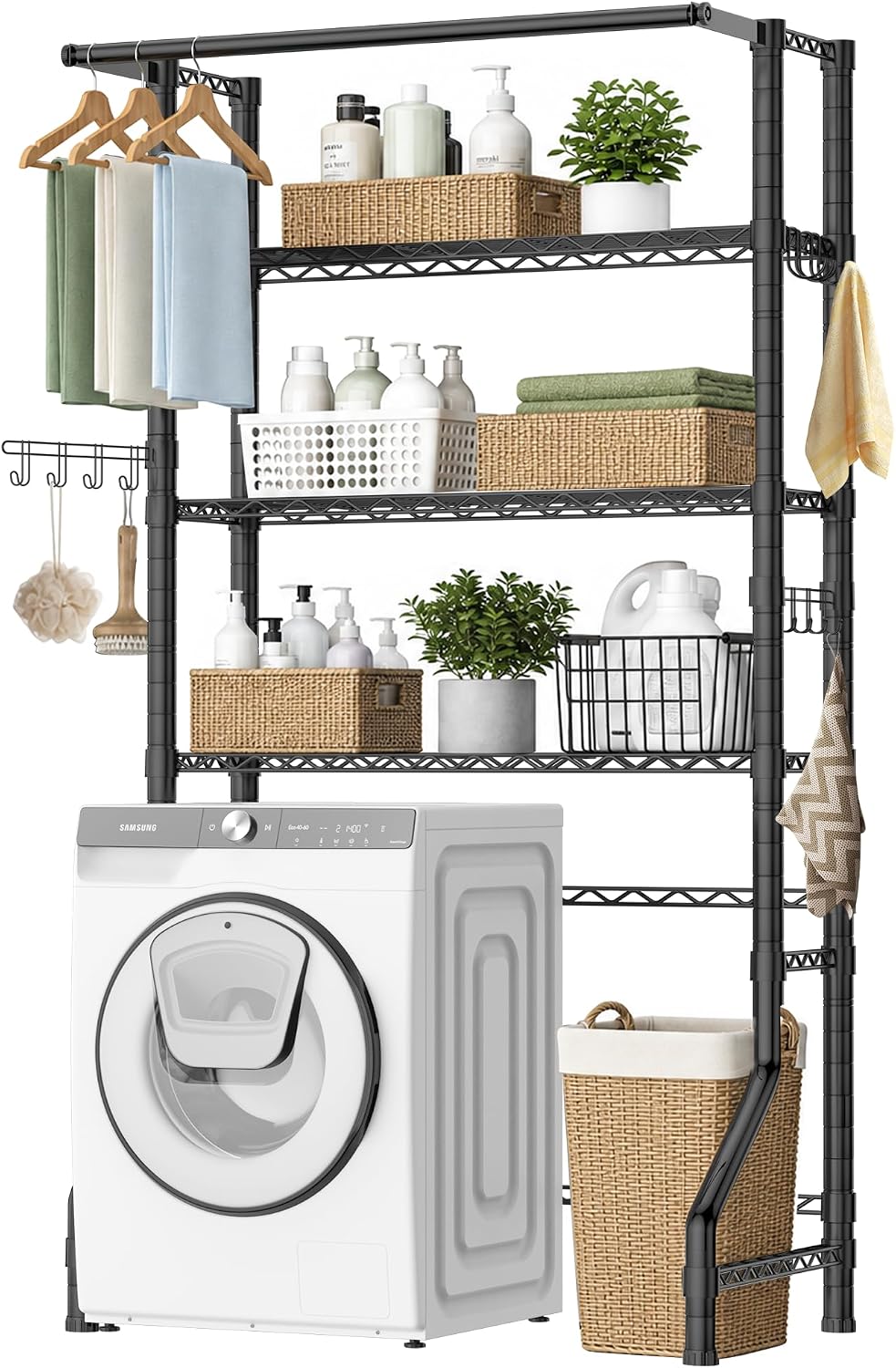 Over Washer and Dryer Shelves, 3 Tiers Heavy Duty Laundry Room Shelf
