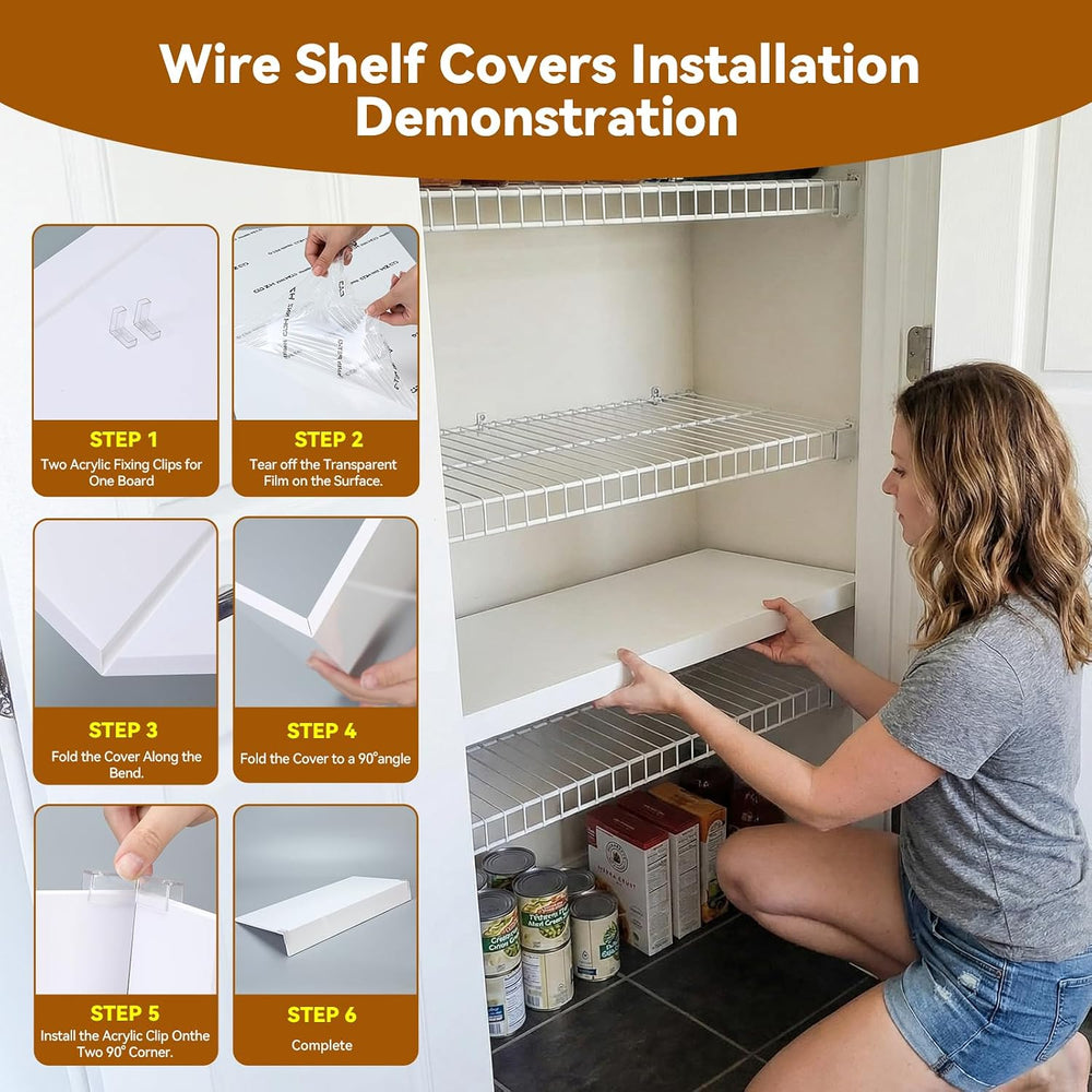 Wire Shelf Cover 30 * 16, 5 PCS Wire Rack Covers for Shelves