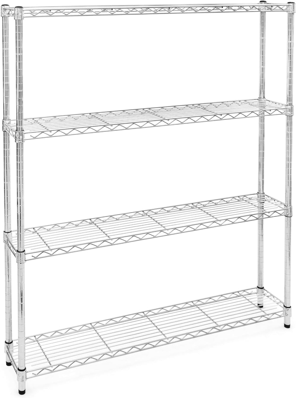 Shelving Inc. 8" d x 48" w x 84" h Chrome Wire Shelving with 4...
