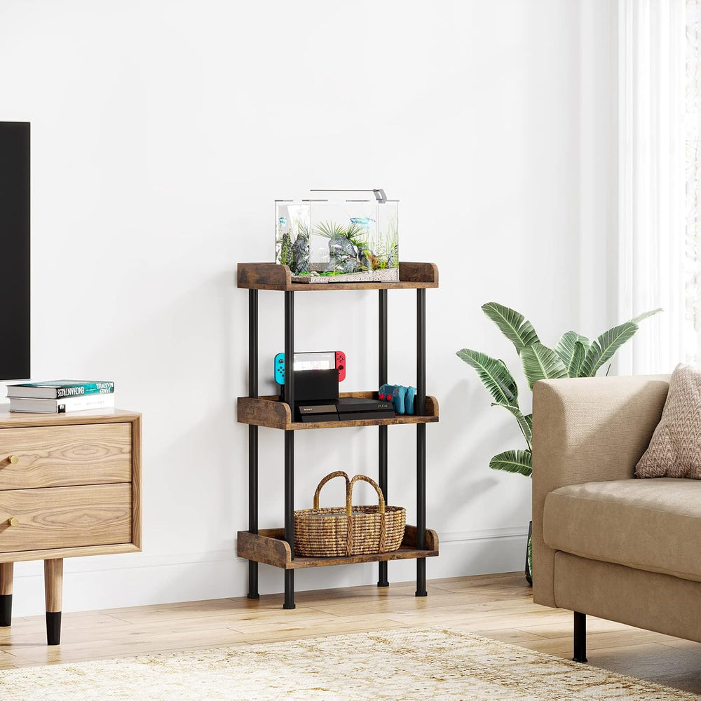 Bookshelf Small Book Shelf 3 Tier Wood Bookcase