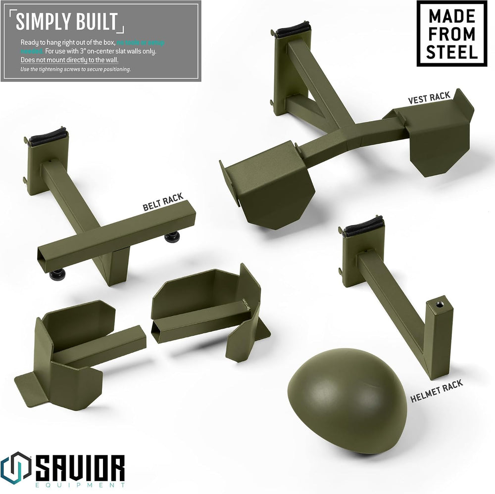 Savior Equipment Wall Rack System H.A.B Attachment Tactical Gear Wall Mount O...