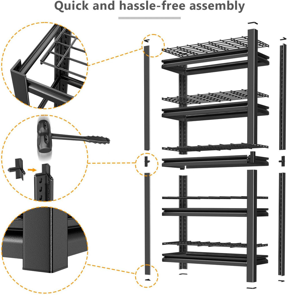 Heavy Duty Storage Shelving Unit (72" H x 35" W x 16" D)