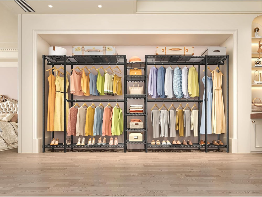 VIPEK X5 Extra Large Expandable Clothes Rack, Closet Organizer System Black
