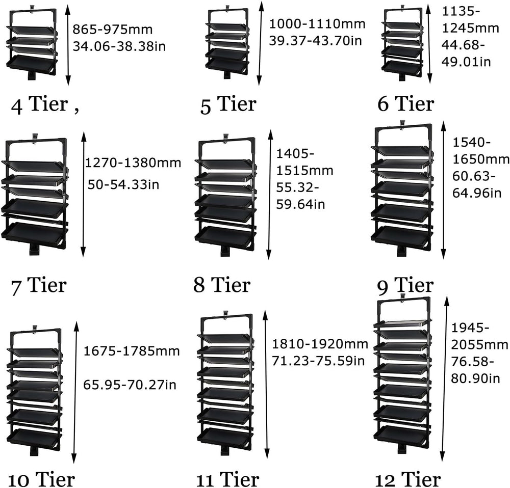 Shoe Rack 360ยฐRotating Pull-Out Organizer for Closet Shoe Cabinet,Adjustable ...