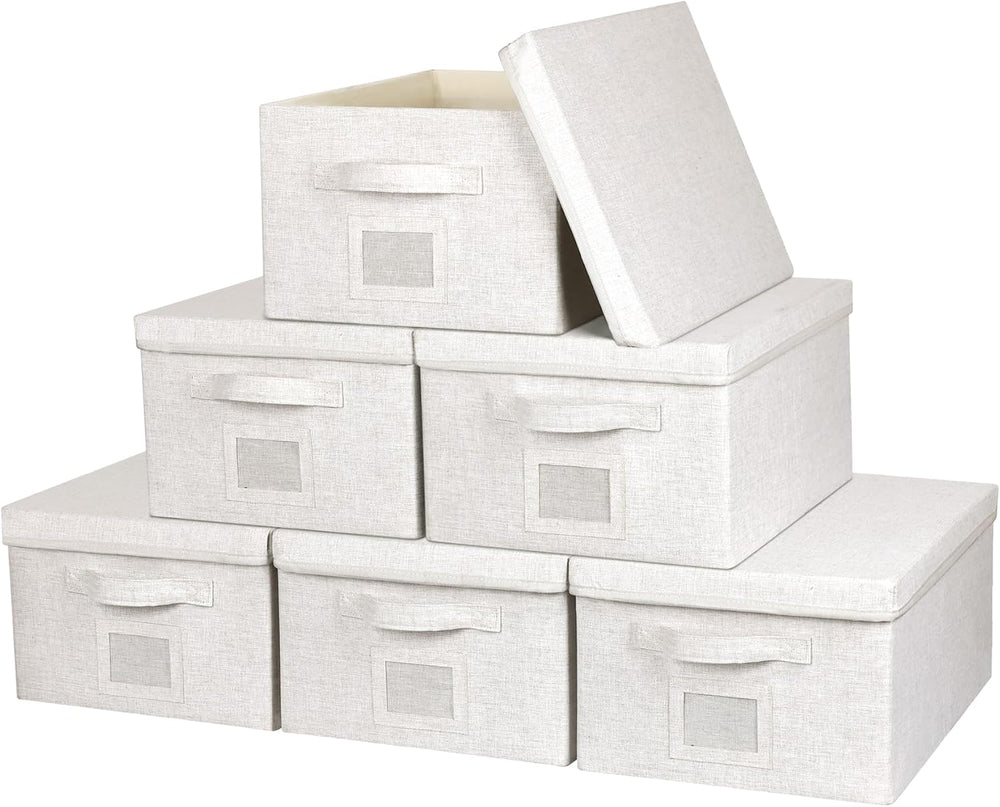 Large 17''x12'' Quart Collapsible Stackable Storage Bins