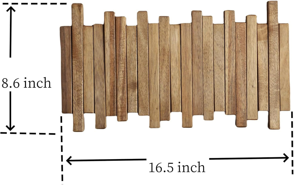 Natural Wood Wall Mounted Piano Coat Rack| Coat Rack Wall Mount| Flip Down Wa...