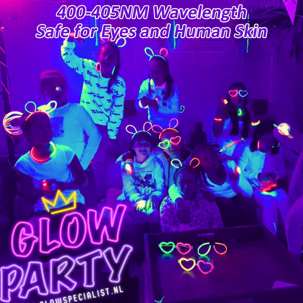 T-SUN Halloween Black Light Flood Lights, 60W Blacklights for Glow Party