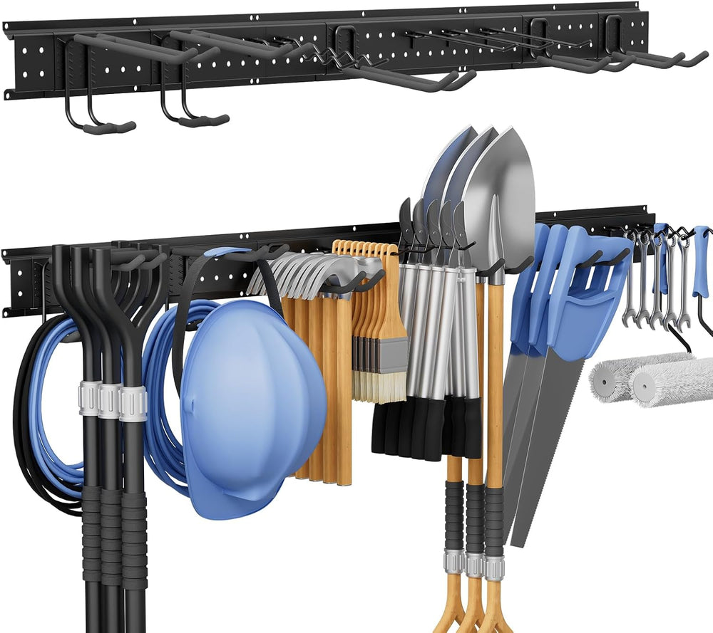 49.5" Garage Tool Organizer Wall-Mounted, Heavy Duty Garage Wall Organiz...