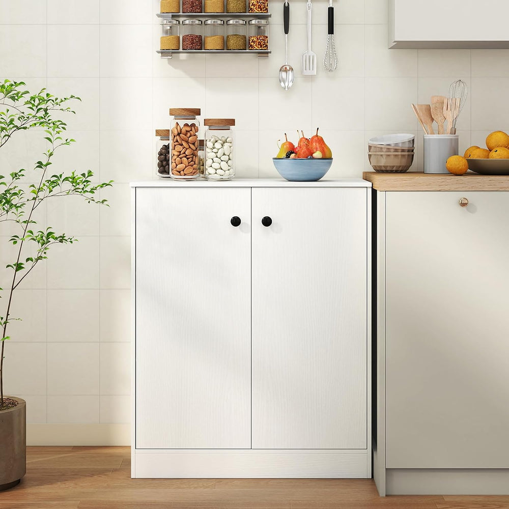 Giantex 2 Door Storage Base Cabinet (White)