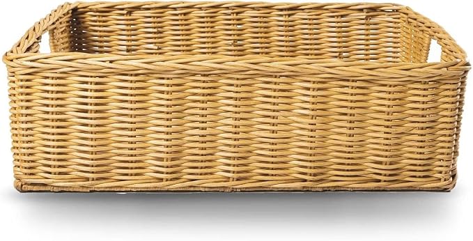 The Basket Lady Under The Bed/Basic Wicker Storage Basket, Extra Large