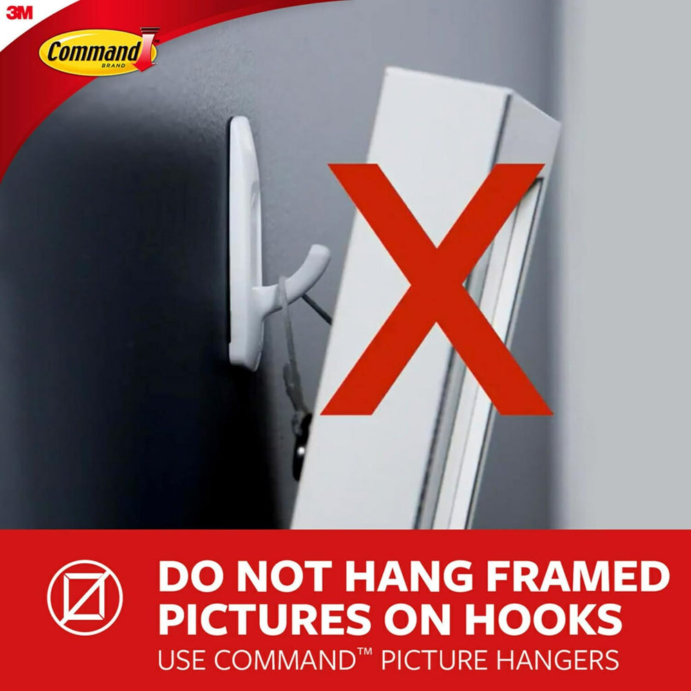 Command Medium Designer Hooks, 6 Hooks and 12 Strips, Damage-Free Hanging Wal...